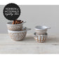 *REGISTRY ITEM: White+Natural Patterned Measuring Cups*