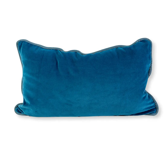 Peacock + Aqua Charliss Pillow