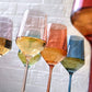 *REGISTRY ITEM: Stemmed Pastel Wine Glasses*