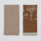 Mushroom Waffle Towel Brown