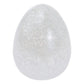 Speckled White Glass Egg