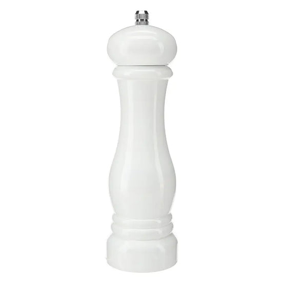 White Lacquer Wood Pepper Mill