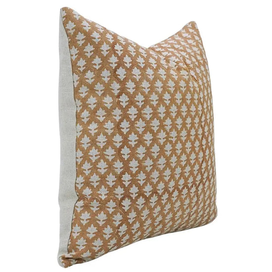 Mustard Block Print Pillow