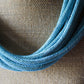 Dusty Light Blue Slub 8-Strand Necklace