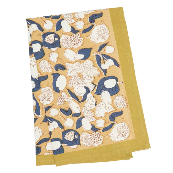 Forest Harvest Mustard & Blue Tea Towels