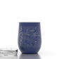 Midnight Blue Chattanooga Map Wine Tumbler