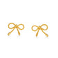 Tiny Bow Stud Earrings