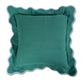Green + Aqua Darcy Linen Square Pillow
