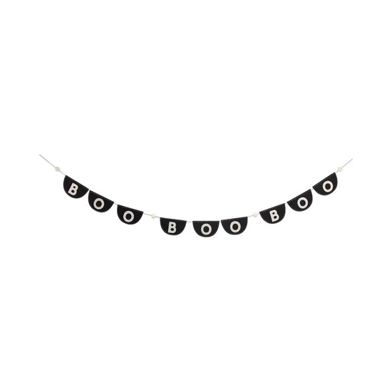 Black Felt Bunting Banner