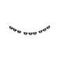 Black Felt Bunting Banner