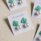 Pearl + Turquoise Coral Earrings