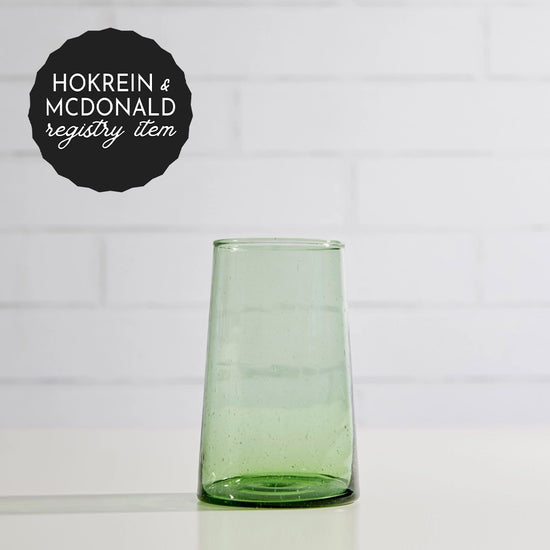 *REGISTRY ITEM: Large Green Moroccan Cone Glass*