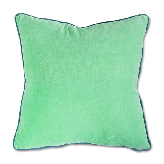 Mint + Aqua SQ Velvet Pillow