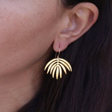 Palm Frond Earrings