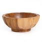 Scalloped Teakwood Small Bowl