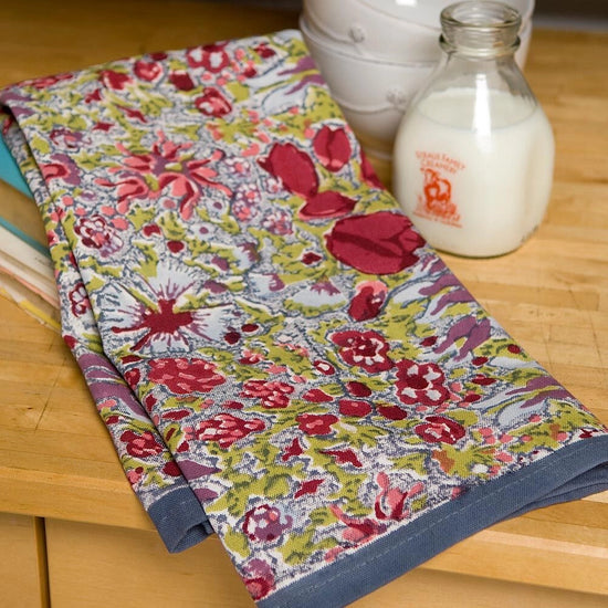 Jardin Red+Grey Tea Towel