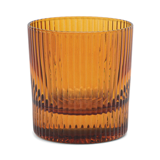 S/2 Amber Scout Lowball Glasses