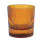 S/2 Amber Scout Lowball Glasses