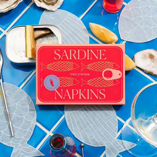 S/4 Sardine Cocktail Napkins