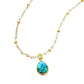 Gemma Cori Turquoise Drop Necklace