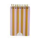 Large Lilac + Ochre Stripes Chunky Notepad
