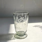 Tall Hand Etched Blown Footed Water Glass