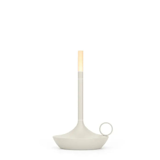 Small Mist Gray Portable Rechargeable Candle Lamp