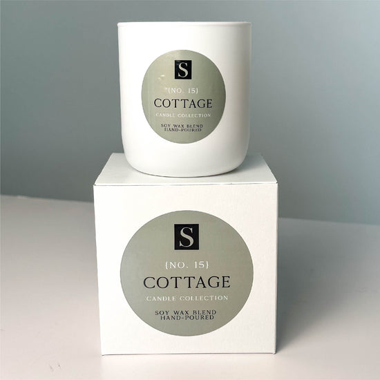 Cottage Large Glass Candle