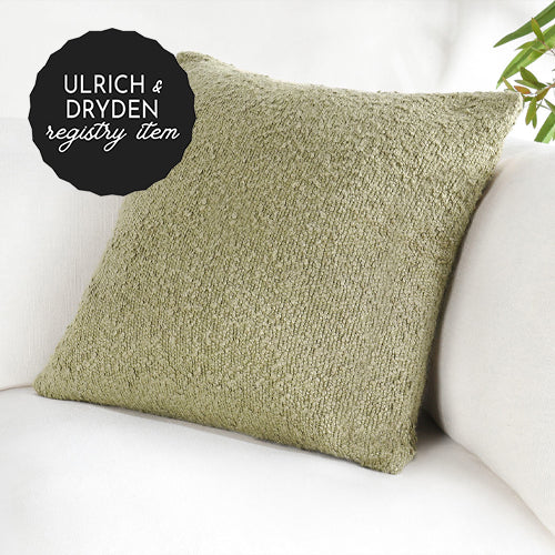 *REGISTRY ITEM: 22x22 Sava Wheat Green Pillow*