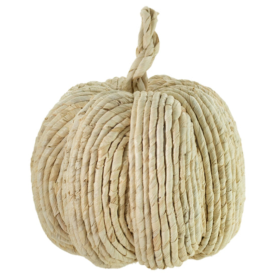 7.25" Natural Woven Pumpkin