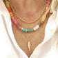 Alma Gold Fish Pendant Necklace