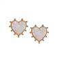 Gold Studded Pink Tortoise Hearts
