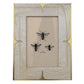 4x6 Mop Resin & Brass Picture Frame