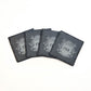 Set of Four Crest Slate Coasters with Custom Monogram