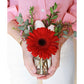 Fresh Flower Arrangement - Red Valentine's Mini Vase