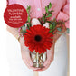 Fresh Flower Arrangement - Red Valentine's Mini Vase