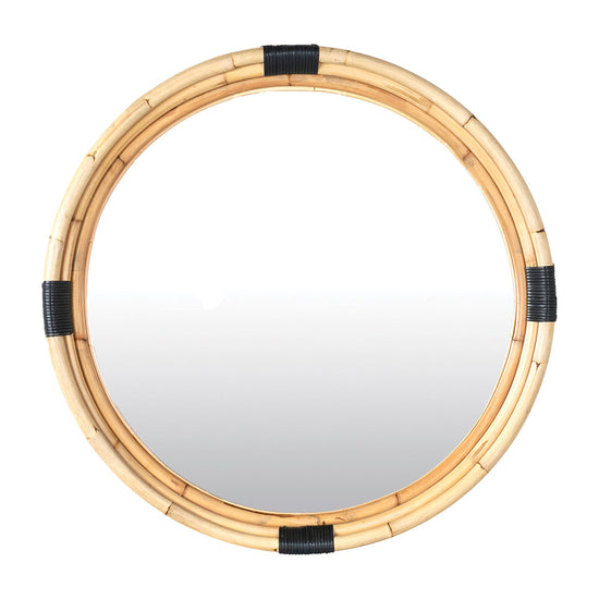 Natural Marina Round Rattan Mirror