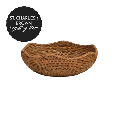 *Hand Woven Rattan Basket*