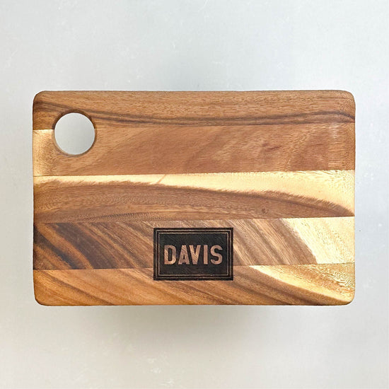 Small Everyday Cutting Board with Monogram