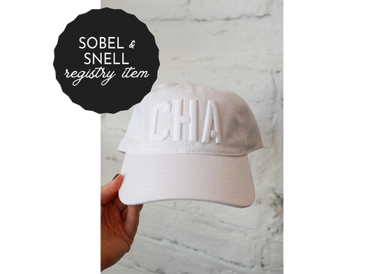 *REGISTRY ITEM: CHA White Monochrome Hat *