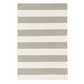 Catamaran Stripe Platinum/Ivory Handwoven Indoor/Outdoor Rug