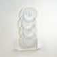 Set of Four Lucite Round Coasters w/ Custom Monogram