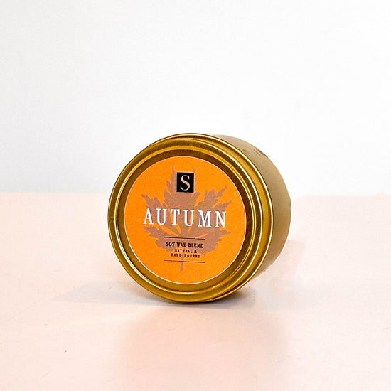 Autumn Gold Tin Candle