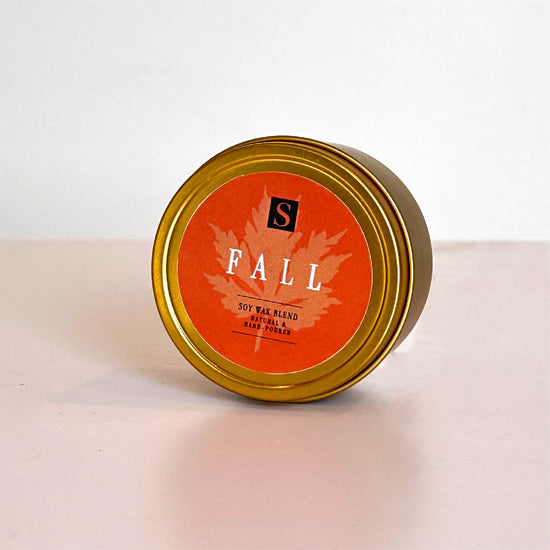 Fall Gold Tin Candle