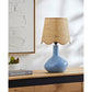 *REGISTRY ITEM: Aviara Sky Blue Rattan Lamp - PURCHASED*