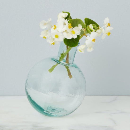 Clear Sphere Bud Vase