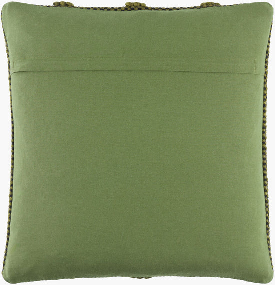 Green Dash Striped Pillow