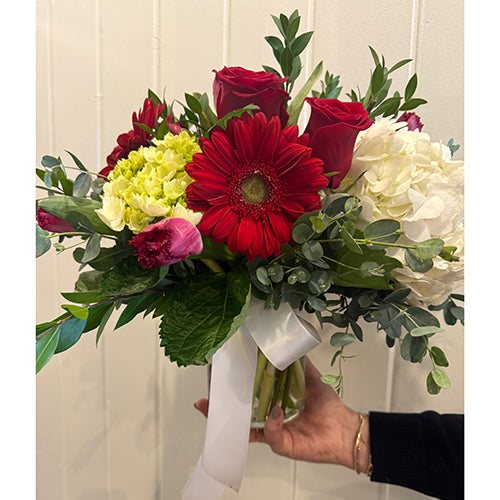 The Lovely Valentine Gift Box with Red Gerbers