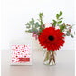 The Favorite Valentine Gift Box with Red Gerber
