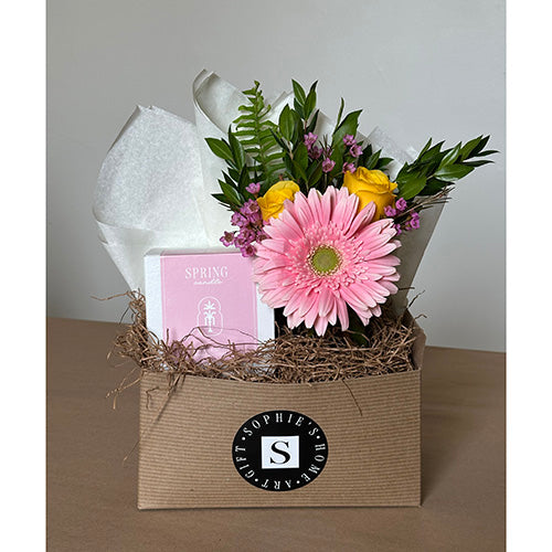 Flower Gift Box + Spring Candle